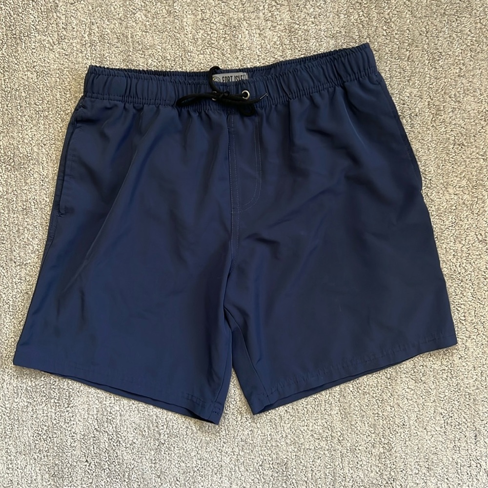 Fort Isle Men’s Blue Swimming Trunks Size M